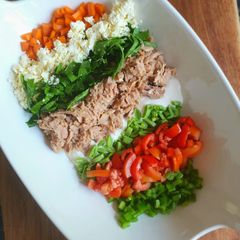 A picture of Tuna salad.