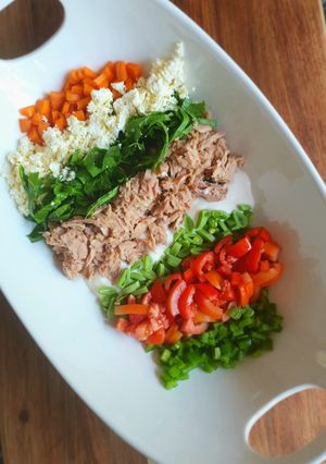 A picture of Tuna salad.