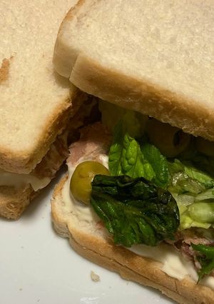 Una foto de Sándwich vegetal