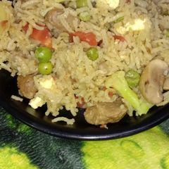 Vegetable pulao A picture of Vegetable pulao.