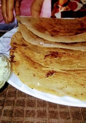 A picture of Wheat Floor And Jowar Floor Dosa.