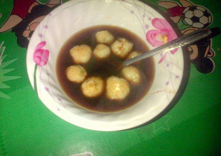 Bakso terigu kuah kecap