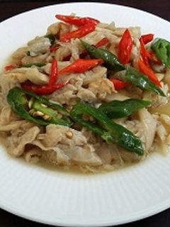 Foto resep Tumis jamur bakso cabe hijau
