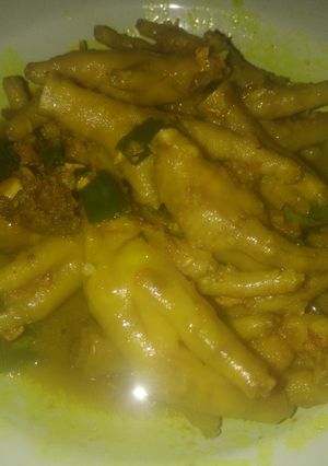 Foto resep Ceker bumbu kunyit daun jeruk