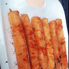 A picture of Paneer sticks.