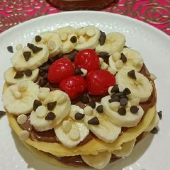 Nutella Banana Pan Cake A picture of Nutella Banana Pan Cake.