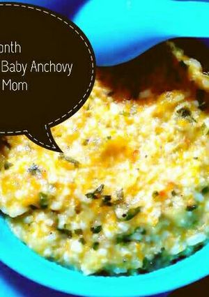 Foto resep Mpasi 12 Month Pumpkin & Baby Anchovy Team