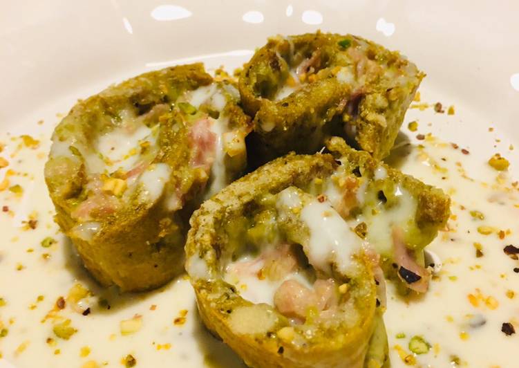 Steps to Make Premiato Crepes pistacchiose