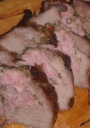 Une photo de Rôti de sanglier au vin rouge