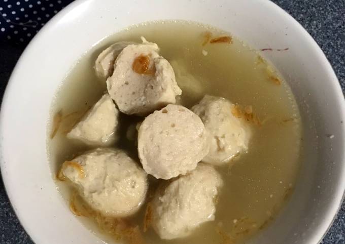 Resep Bakso Ayam Mudah 4 Bahan Enak No Ribet Oleh Maya Rizkita Sabrina