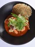Calamari with spicy tomato fondue