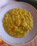 Risotto con zucchine, gamberetti e zafferano 🥒🦐