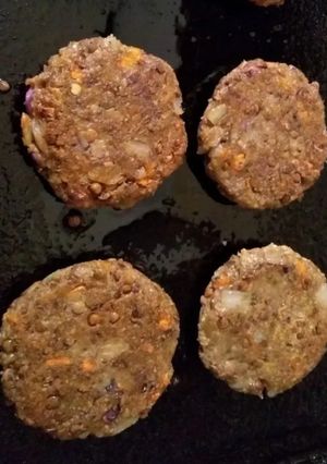 Una foto de Hamburguesas veganas de lentejas💚