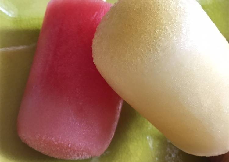 Helado de melón o sandía