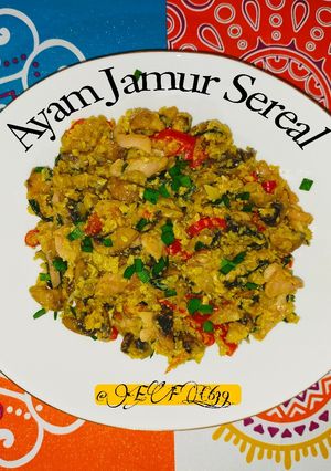 Foto resep Ayam Jamur Sereal versi Ambyar Kitchen