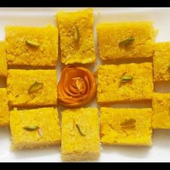 A picture of Mango burfi.