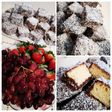 Prăjitură Lamington sau tăvălită