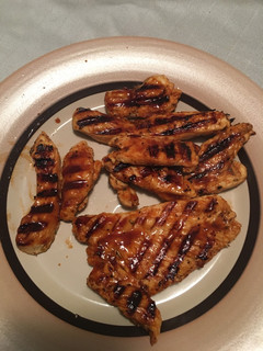 A picture of Chicken breast with my own bbq sauce.