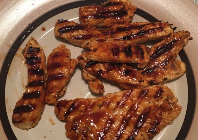 Chicken breast with my own bbq sauce