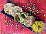 Matar (green peas) poori
