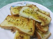 Gambar garlic bread pizza