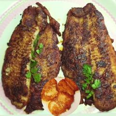 Crispy and crunchy Basa fish fry starter A picture of Crispy and crunchy Basa fish fry starter.