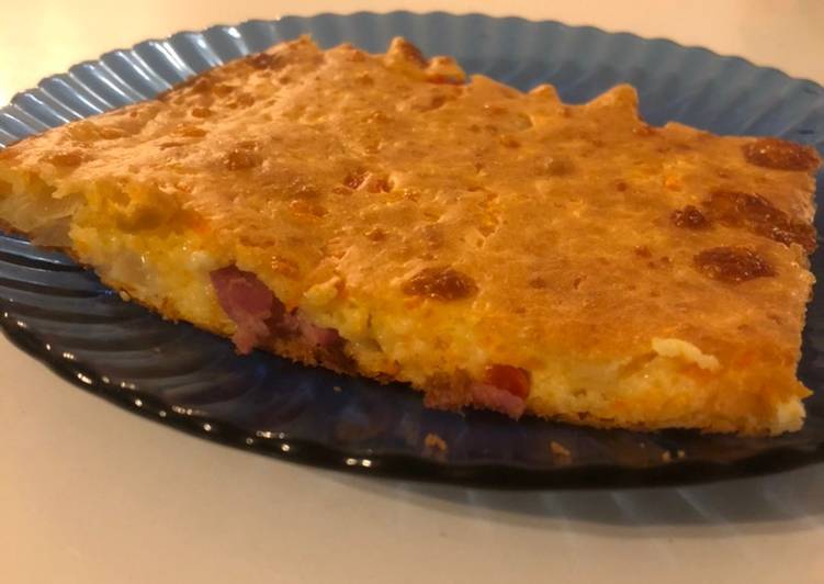 Fainá de queso 🧀 y vegetales 🥕🥒🌶