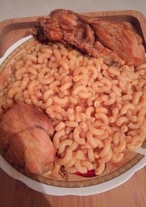 صورة لوصفة معكرونة بالدجاج