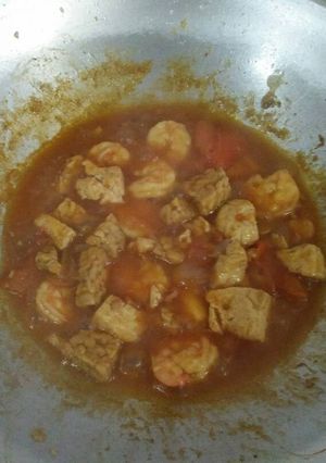 Foto resep Udang tape (tahu tempe) asam manis