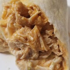 A picture of Slow Cooker Buffalo Chicken Wraps.