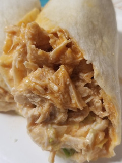 A picture of Slow Cooker Buffalo Chicken Wraps.