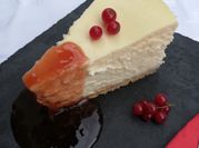 Una foto de cheesecake lotus