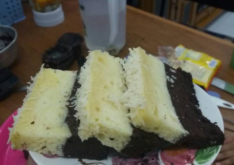 Bolu susu lembang (bolu susu coklat keju home made)