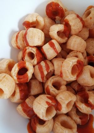 Una foto de Chicharrones de harina en air fryer