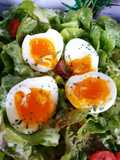 Œufs mollets en salade 🥗 à l'air fryer