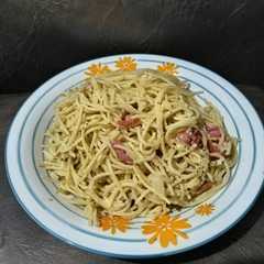 A picture of Spaghetti Carbonara Creamy.