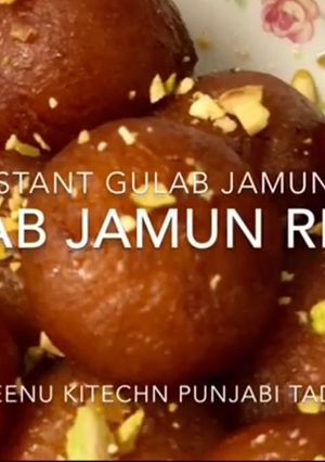A picture of Gulab jamun recipe.