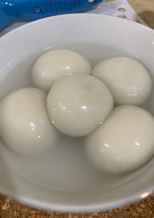 蜂蜜菊花湯圓 的食譜成品照片