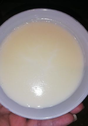 Una foto de Colada de maizena sabor vainilla