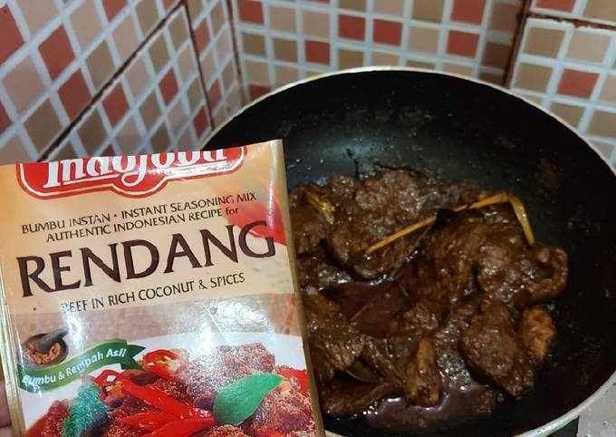 Standar Bagaimana cara memasak Rendang Instan Praktis yang sedap