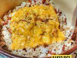 Baked Rice (nasi panggang) with Melted Cheddar