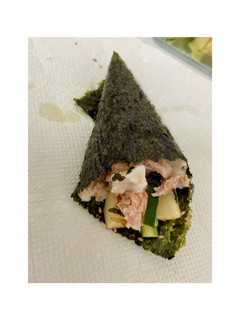【大同電鍋】鮪魚手卷 的食譜成品照片