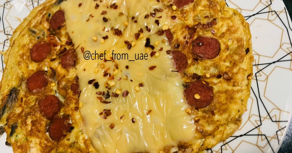 Sausage Cheese Omelette Recipe by Chef_From_Uae. Cookpad