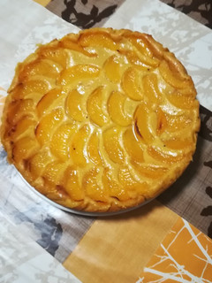 Una foto de Tarta de melocotón en almíbar fácil y rápida