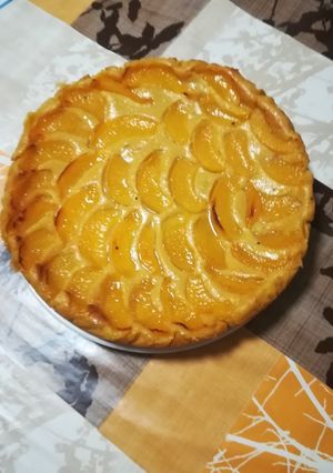 Foto principal de Tarta de melocotón en almíbar fácil y rápida
