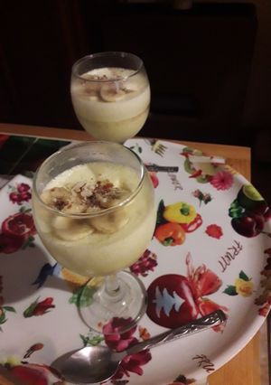 صورة لوصفة تحلية بالموز سهلة وبنينة 🍌🍌😋😋😋