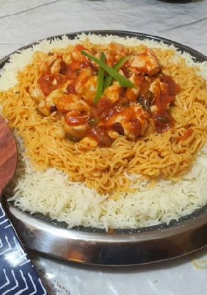 A picture of Singaporian Rice.