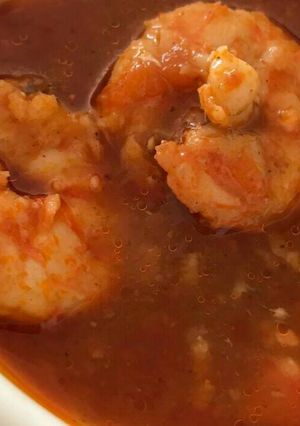 صورة لوصفة شوربة الجمبري