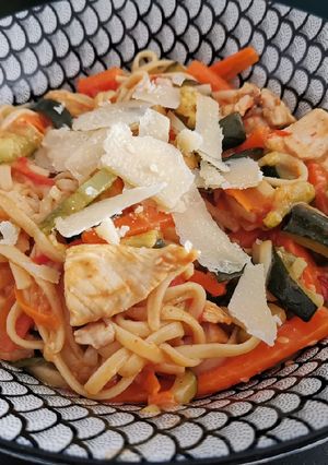 Une photo de One pot pasta plus facile tu couic
