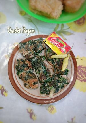Foto resep Omelet Bayam